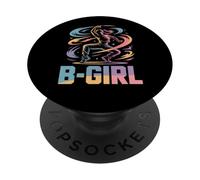 B-Girl Breakdance Hip Hop Bailarina Breakdancer Breakdance PopSockets PopGrip Adhesivo