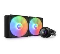 NZXT Kraken 280 RGB - RL-KR280-B1 - Refrigeración líquida CPU AIO 280mm - Pantalla LCD 1,54" personalizable - 2 ventiladores F140 RGB Core - Negro