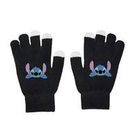 (B) Guantes unisex de dedos completos Lilo & Stitch, guantes de punto cálidos para invierno, regalos