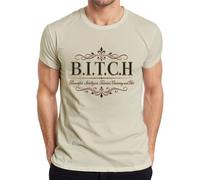 B.I.T.C.H. Beautiful Intelligent Talented - Camiseta para hombre, naturaleza, XXL