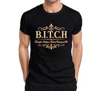 B.I.T.C.H. Beautiful Intelligent Talented - Camiseta para hombre, Negro , XXL