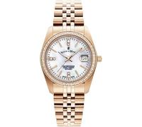 B Jacques DU MANOIR Reloj analógico de Cuarzo para Mujer con Correa de Acero Inoxidable JWG03401