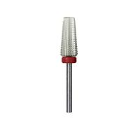 (B) Juego de 5 brocas para uñas, brocas de cerámica y carburo, lima de cutícula, rotación bidireccional, para eliminación de uñas de gel acrílico