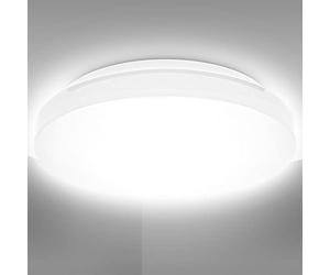 B.K.Licht 10 Watt LED Lámpara de baño I IP44 a prueba de salpicaduras I 4000K color de luz blanca neutra I 900lm de brillo I Lámpara de techo LED I tamaño: S I Ø22cm I plafon led techo