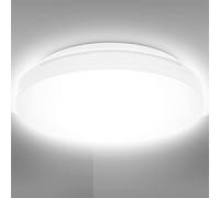 B.K.Licht 12 Watt LED Lámpara de baño I IP44 a prueba de salpicaduras I 4000K color de luz blanca neutra I 1200lm de brillo I Lámpara de techo LED I plafon led techo