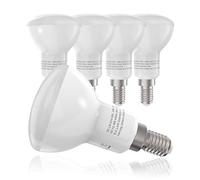 B.K.Licht 5x6W Bombillas LED E14 Ø 50 mm IP20, Color de la luz blanco cálido 2700K 450lm, halógenos de 40W, 230V