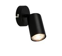 B.K.Licht - Aplique LED interior orientable, 3000K blanco cálido, 2W, 450 lumen, aprox. 50.000h de luz, lámpara de lectura, lámpara de salón, lámpara, lámpara de pared, 8x15,5 cm, negro
