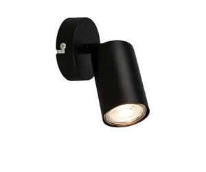 B.K.Licht - Aplique LED interior orientable, 3000K blanco cálido, 2W, 450 lumen, aprox. 50.000h de luz, lámpara de lectura, lámpara de salón, lámpara, lámpara de pared, 8x15,5 cm, negro