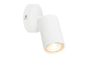 B.K.Licht - Aplique LED interior orientable, 3000K blanco cálido, 2W, 450 lumen, aprox. 50.000h luz, lámpara de lectura, lámpara de salón, lámpara, aplique, lámpara de cocina, 8x15,5 cm, blanco