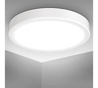 B.K.Licht I Lámpara de techo LED de 18 W I 4.000K I 28 cm de diámetro I 2.000 lúmenes I luz blanca neutra I blanco I plafon led techo