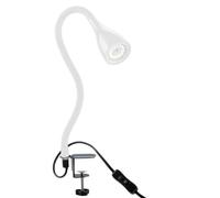 B.K.Licht - Lámpara de abrazadera LED regulable negra - Lámpara de escritorio con abrazadera - Lámpara de mesa con GU10, 400 lm, 3000 K