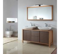 B.K. Licht Lámpara de espejo LED Bill, 30 cm de ancho, negro, metal, 4000 K EC:EPREL:2005237