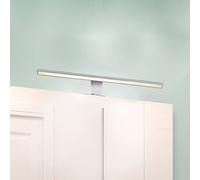 B.K.Licht - Lámpara Espejo de Baño LED IP44 8W 230V, Pinza + Armario, Blanco Frío 4000k 780lm, 60 x 10.3 x 3.6 cm