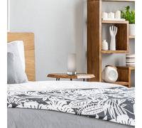 B.K. Licht Lámpara de mesa Gloris, gris, textil, altura 24,4 cm, E14, atenuador