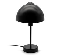 B.K.Licht lámpara de mesa I casquillo E14 para máx. 25 Watt I lámpara de mesa 1-lámpara I incl. interruptor de cable I mate-negro