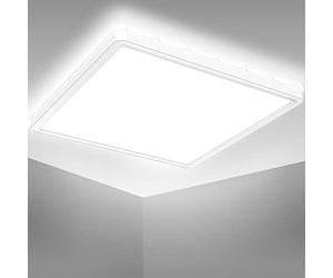 B.K.Licht Lámpara de Techo LED Ultraflat Para Baño - Luz Indirecta, Color Blanco Neutro, 18 Watt, 29x29 cm