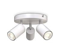 B.K.Licht - Lámpara de techo orientable, 3 x casquillo GU10, máx. 9 vatios, lampara techo, lampara techo para salon, dormitorio, cocina, focos de techo, plafon de techo, Focos LED, Luz LED, Blanco