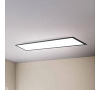 B.K.Licht Panel LED I 1 metro I regulable I control de temperatura de color CCT I control remoto I temporizador I 24 Watt I 2.200 Lumen I 1000x250x65 mm I plafon led techo