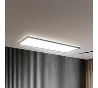 B.K.Licht I Lámpara de techo LED RGB I Panel LED ultra plano I Cambio de color I Lámpara de techo RGBW regulable I Iluminación indirecta I Mando a distancia I Negro