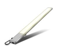 B.K.Licht - Regleta Led 10W, Blanca Cálida 3000K 1100lm, Cocina, Luces, Luz Adhesiva, Bajo Mueble, Armario, Barra, Plata