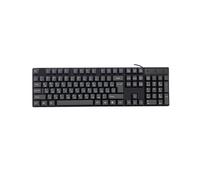 (B)Keyboard Plug And Play Multilingual Typing Computer Wired Keyboard for Russian French Arabic Spanish