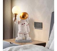 B,Lámpara de Mesa Espacio Astronauta Lámpara de Cama para niños Lectura Noche Luz de Noche Dormitorio Sala de Estar Decoración Regalos de cumpleaños de Navidad