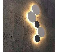 B·LED BARCELONA LED - Aplique de pared circular Eclipse 9W - Chip - Luz cálida - IP44 - Ø 20cm