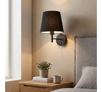 B·LED BARCELONA LED - Aplique de pared con pantalla e interruptor Classic RIGA - E27