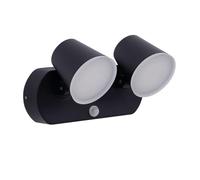 B·LED BARCELONA LED - Aplique de pared exterior doble con sensor PIR Tura - 20,5W - Orientable - 3000K - IP54