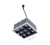 B·LED BARCELONA LED - Downlight LED cuadrado empotrable 18W - 9 Focos - UGR18 - CRI90 - Chip - Blanco