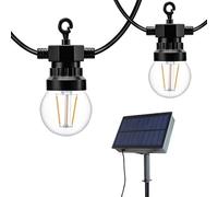 B·LED BARCELONA LED - Guirnalda LED con panel solar de 8 metros con 10 bombillas integradas