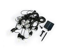 B·LED BARCELONA LED - Guirnalda solar exterior - 15 Bombillas LED filamento E27 - IP44-10 metros