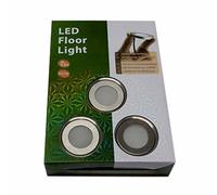 B·LED BARCELONA LED - Kit 6 focos LED RGB empotrables en suelo Ø58x9mm 0,5W 12V-DC IP67