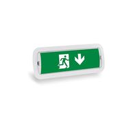 B·LED BARCELONA LED - KIT Pictograma autoadhesivo Salida abajo + Luz de emergencia 3W