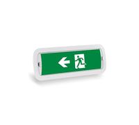 B·LED BARCELONA LED - KIT Pictograma autoadhesivo Salida izquierda + Luz de emergencia 3W