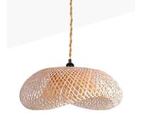B·LED BARCELONA LED Lámpara colgante de mimbre Vimet Lite. Lámpara de techo artesanal Natural estilo Boho, portalámparas de Cuerda E27 para Isla Cocina, Salón, Comedor, Dormitorio