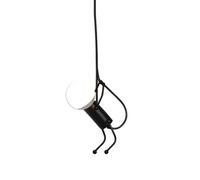 B·LED BARCELONA LED - Lámpara Colgante de techo Doll Negra con Enchufe y Cable Largo Ajustable. Casquillo E27 - Estilo Nórdico con Interruptor, para Dormitorio, Salón o Local