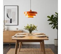 B·LED BARCELONA LED Lámpara Colgante “MACARRON” Estilo Bauhaus. Pantalla de metal 3 capas, Altura ajustable. Casquillo E27 - Lámpara de techo Moderna para Sala, Comedor, Dormitorio, Restaurantes