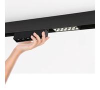 B·LED BARCELONA LED - Luminaria lineal LED para carril magnético 48V - 6W - UGR 16 - Negro - Blanco Neutro