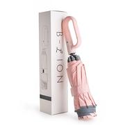 B-LION Paraguas Plegable Invertido con 10 Varillas Reforzadas, Banda Reflectante, Apertura y Cierre Automático, Antiviento y Mango con Hebilla - Fácil de Llevar para Hombre y Mujer