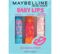 B lsamo labial hidratante Baby Lips de Maybelline New York, paquete de 3, productos esenciales para el cuidado labial, 3 tonos