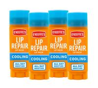 B lsamo labial reparador O'Keeffe's Cooling Relief para labios secos y agrietados (paquete de 4)