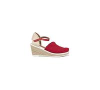 B M BERNIE MEV NEW YORK Women's Milla - Una Nueva versión de la Tradicional cuña de Alpargata de Punta Cerrada (Red, Numeric_38)