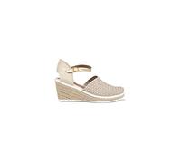 B M BERNIE MEV NEW YORK Women's Milla - Una Nueva versión de la Tradicional cuña de Alpargata de Punta Cerrada (Light Gold, Numeric_40)