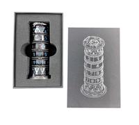 (B) Metal 7 in 1 Rotatable Dices Towers Portable Entertaining Dices Plaything for Party Playing