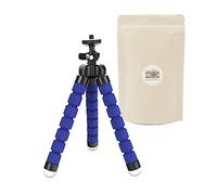 B Mini Tabla de Mesa Flexible Tamaño Universal pequeño para cámara compacta compacta Todas Las Marcas Canon Nikon Sony Fuji Pentax Panasonic. - Azul - Marca Francesa Adaptable