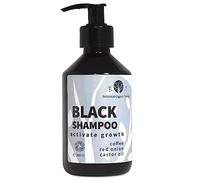 B.O.T cosmetic & wellness Black Shampoo Champú Anticaída Natural con Café Ricino, Keratina y Extracto de Cebolla Detox Champu Acelerador - 250 ml