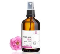 B.O.T Cosmetic & Wellness - Hidrolato De Rosa Orgánico, Tónico Facial/Capilar, Calmante para Pieles Sensibles, Hidratante con Vitamina E, Combate Manchas y Envejecimiento, 500 ml