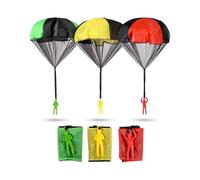 (B)Parachute Toys for Kids, Tangle Free Outdoor Flying Parachute Men, Easter Kid Gift