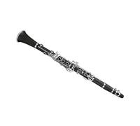 B plana 17 teclas de cobre blanco clave cuerpo plástico instrumento de viento clarinete